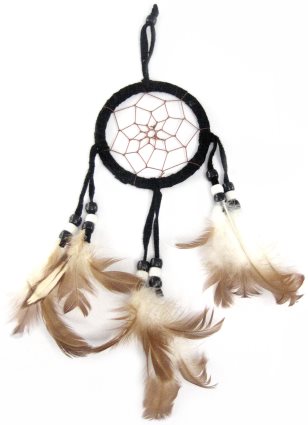 Traumfänger schwarz Höhe 28 cm (12)