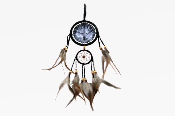 Traumfänger Wolf Höhe 40 cm (12)