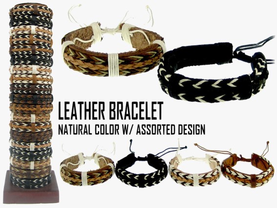 Leder Armband Naturfarben (96)