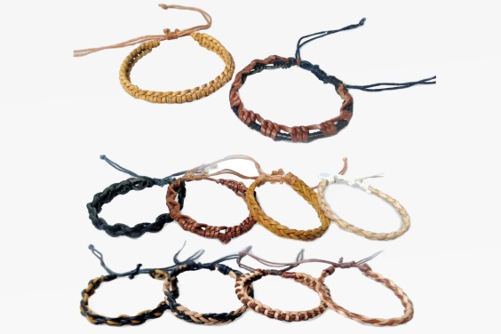 Leather bracelet nature colors refill (96)