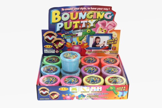 Bouncing putty 6 assorted (12)