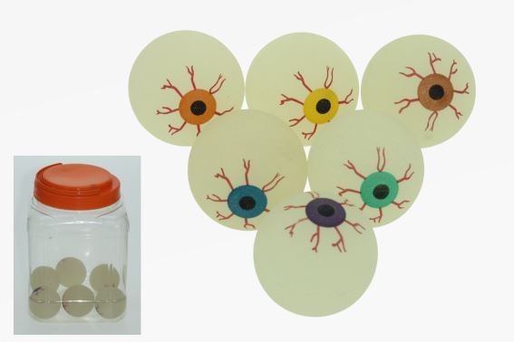 Flummi Auge glow in the dark (30)