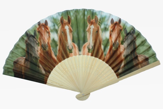 Hand fan horses (12)