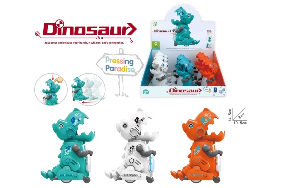 PVC push and go dinosaur 3 asst. (9)