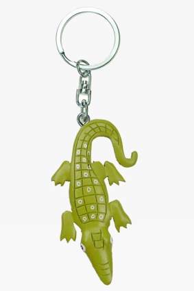 Wooden keychain crocodile (6)