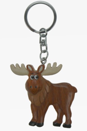 Wooden keychain elk (6)