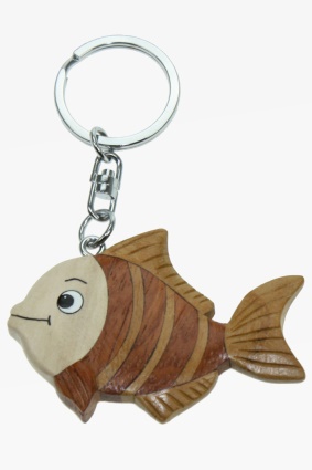 Wooden keychain fish (6)