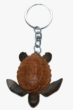 Wooden keychain sea turtle (6)
