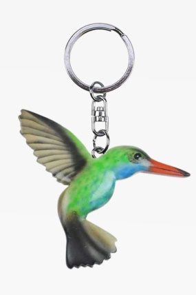 Wooden keychain hummingbird (6)