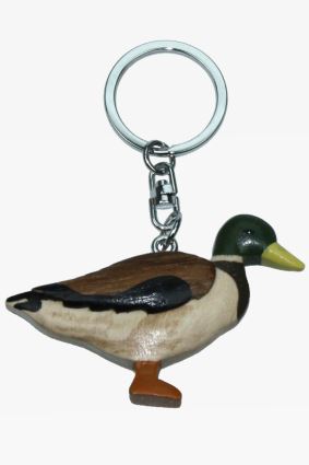 Wooden keychain male duck (6)