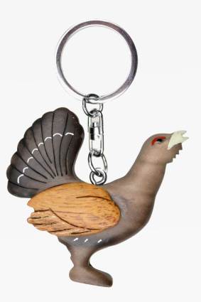 Wooden keychain mountain cock (6)
