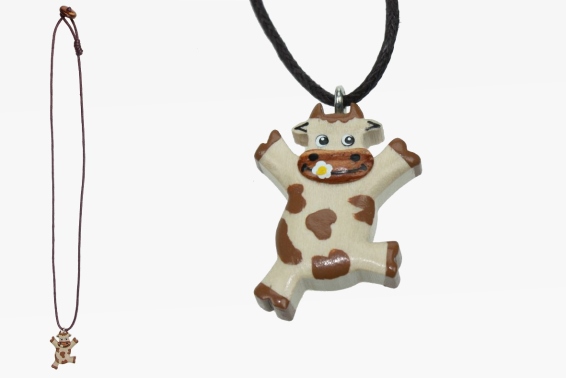 Necklace wooden cow (12)