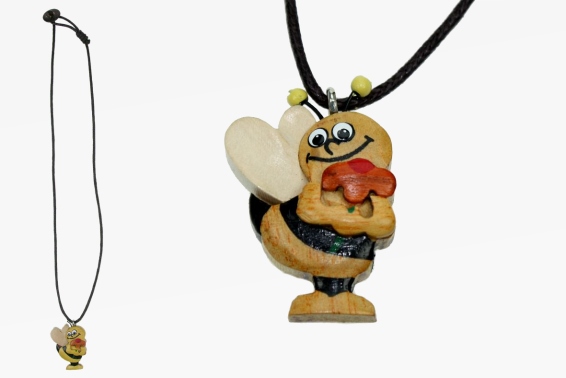 Necklace wooden bee (12)