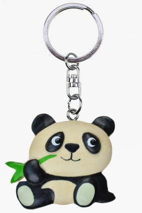 Wooden keychain panda bear (6)