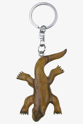 Wooden keychain Komodo dragon (6)