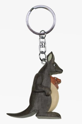 Wooden keychain kangaroo (6)