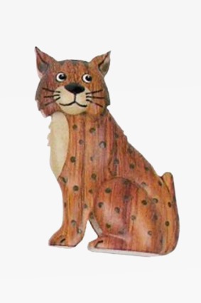 Wooden magnet lynx (6)