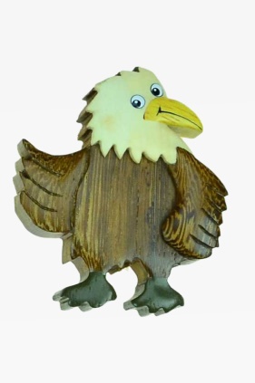 Wooden magnet eagle (6)