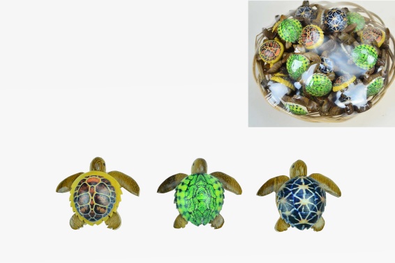 Wooden decorative turtle 3 asst. (36)