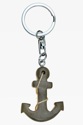 Wooden keychain anchor (6)