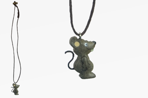 Necklace wooden mouse (12)