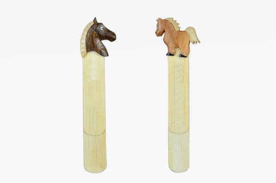 Wooden bookmark horse 2 asst. (12)