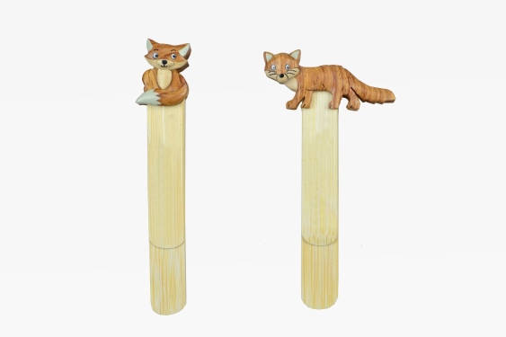 Wooden bookmark fox 2 assorted (12)