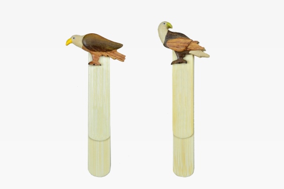 Wooden bookmark eagle 2 asst. (12)