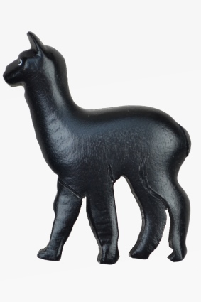 Wooden magnet black alpaca (6)