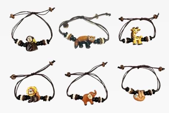 Bracelet wooden zoo animal (24)