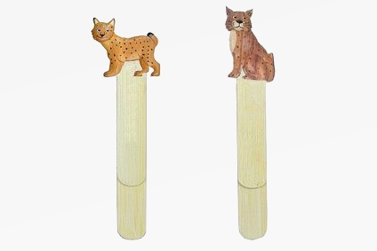 Wooden bookmark lynx 2 assorted (12)
