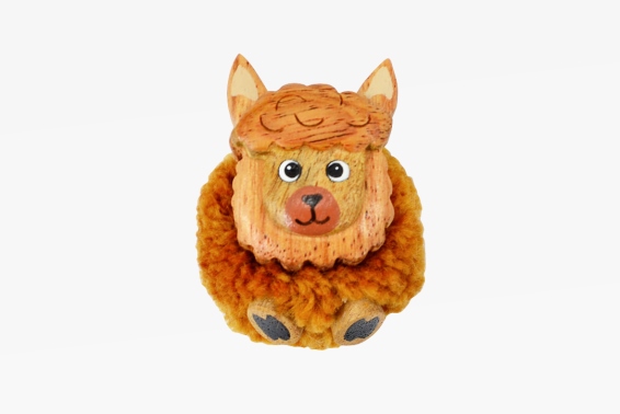 Holz Magnet Pompom Alpaka braun (6)