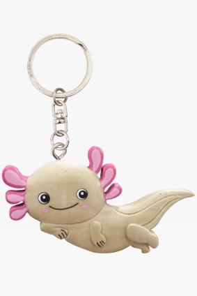 Wooden keychain funny axolotl (6)