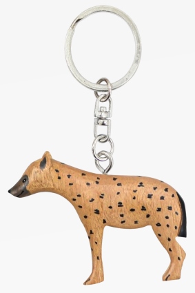 Wooden keychain hyena (6)