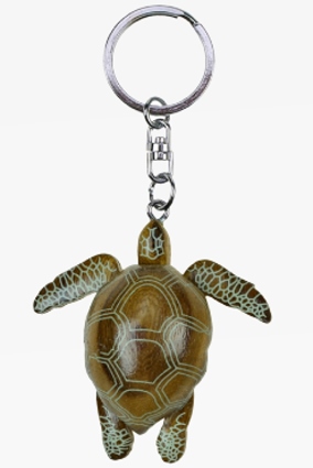 Wooden keychain sea turtle (6)