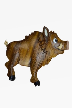 Holz Magnet Wildschwein (6)