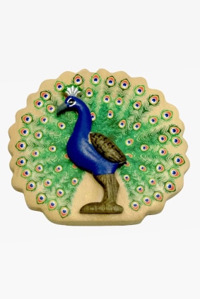 Holz Magnet Pfau (6)