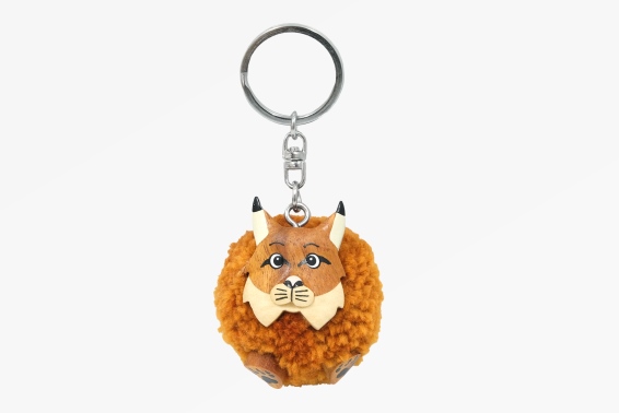 Holz Anhänger Pompom Luchs (6)