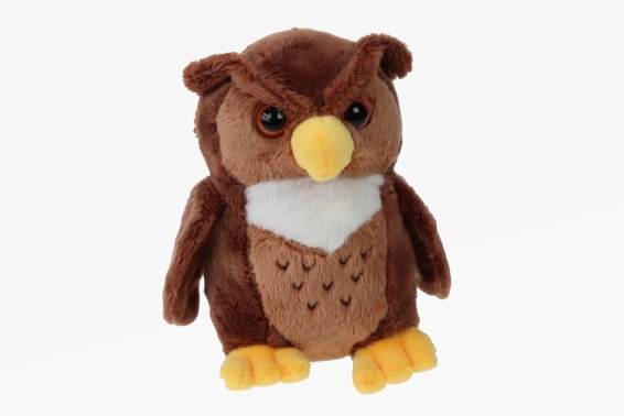 Plush owl height 14 cm (6)