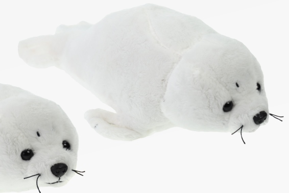 Plush harp seal length 22 cm (6)