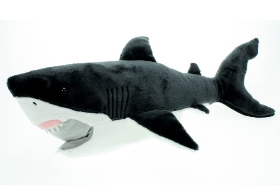Plush mega white shark l 54 cm (3)