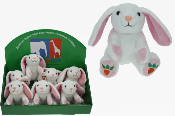 Plush bunny white with carrots (6)
