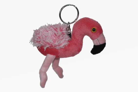 Plush pendant flamingo h 14 cm (12)