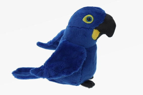 Plush hyacinth macaw height 16 cm (6)