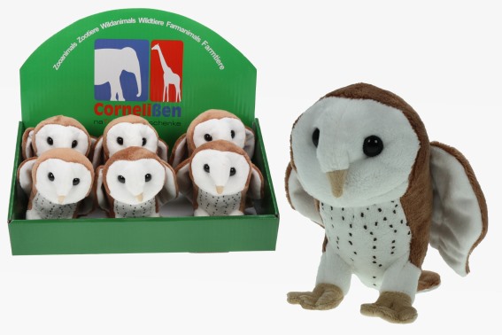 Plush barn owl height 17 cm (6)