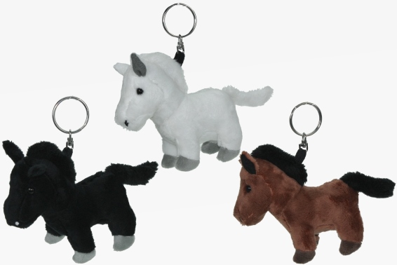 Plush pendant horse 3 assorted (12)