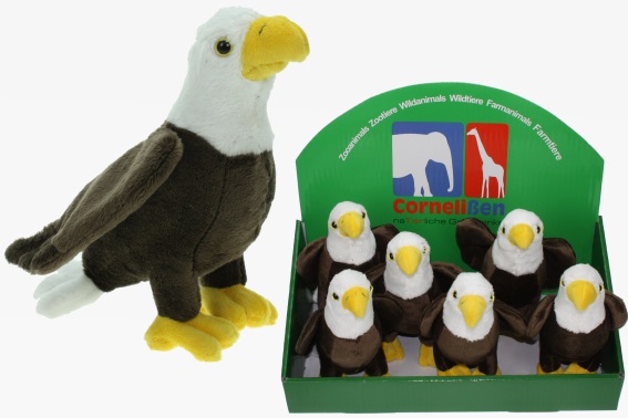Plush bald eagle height 19 cm (6)
