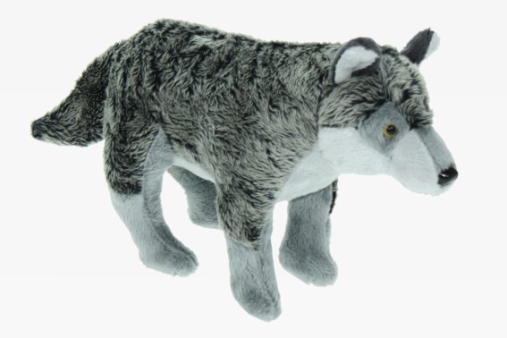 Plüsch Wolf flauschig L 28 cm (6)