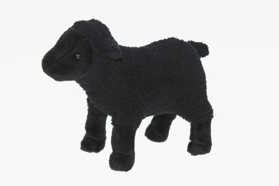 Plush black sheep length 20 cm (6)