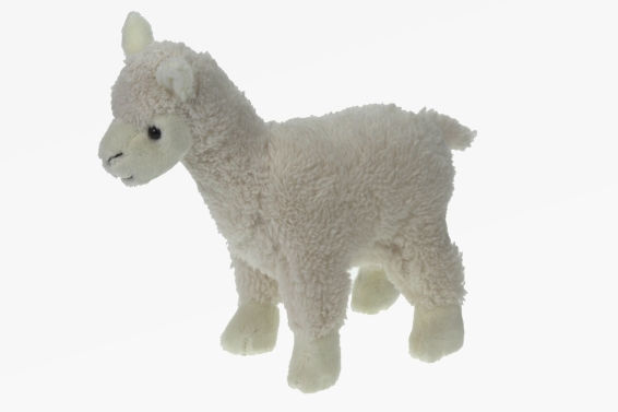 Plüsch Alpaka weiss Länge 22 cm (6)